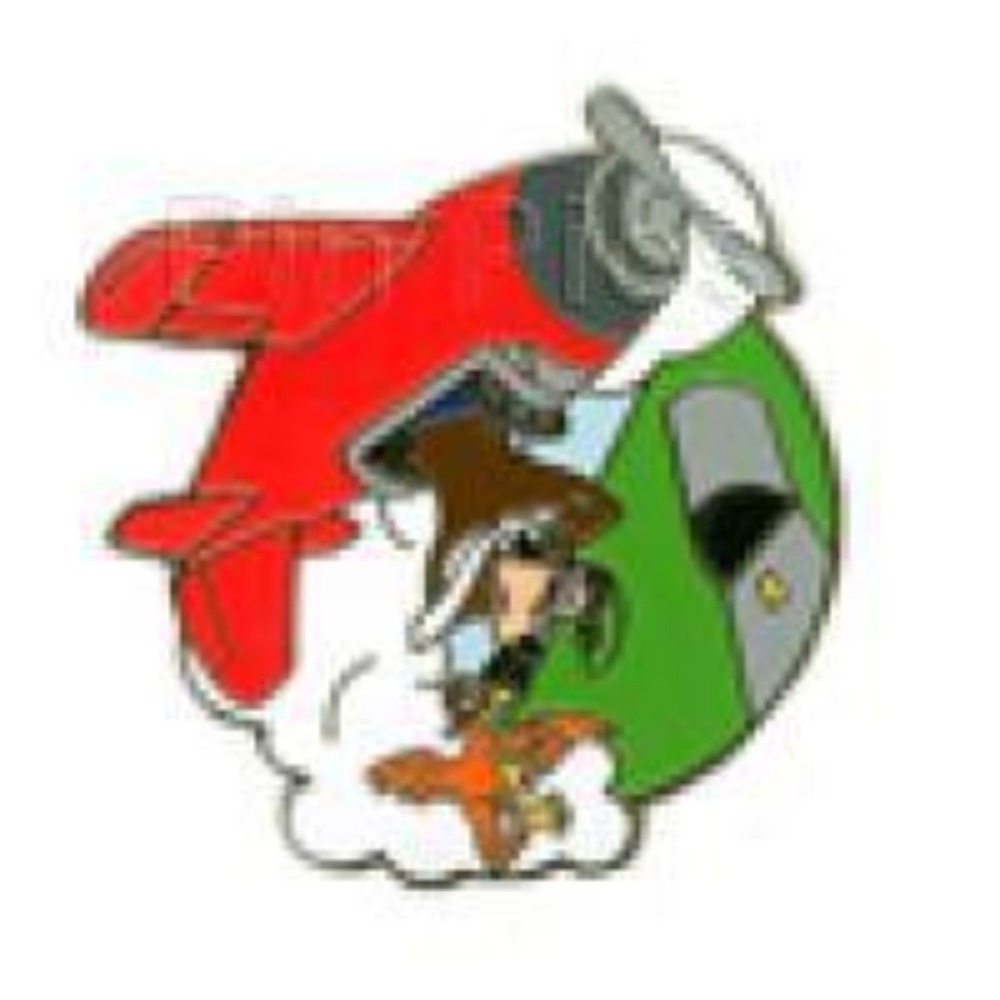Disney Goofy Plane Pilot in Barrel Roll DCA Sky School Mystery LE 200 Pin 83364